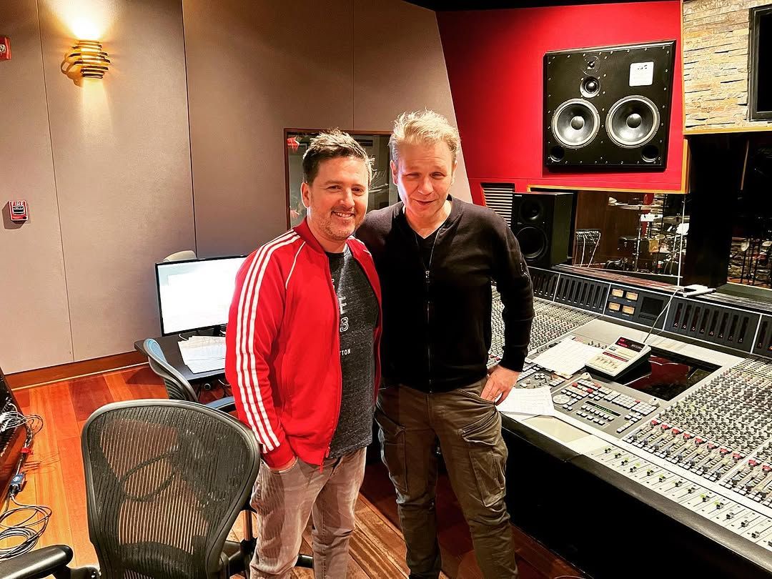 Session im Aufnahmestudio — Mathias Roska am Mischpult